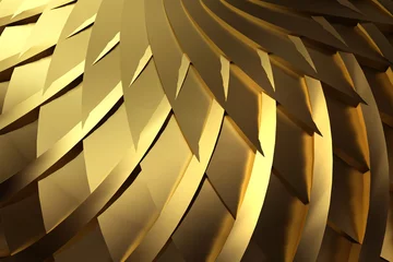 Photo sur Plexiglas Vague abstraite Gold abstract background 3d