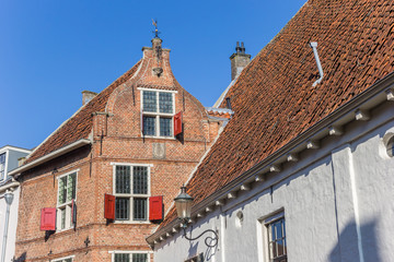 Old house with red shutters in Amersfoort