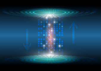 Abstract data transfer technology background, Vector EPS.10
