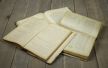 old book on wood