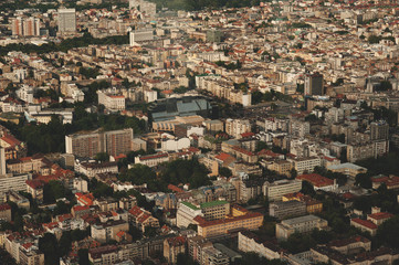 Skyline aerial view - city landscape