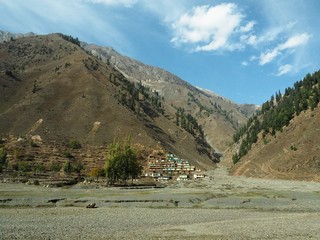 Landscape Of Damdama Village On Mountain Background, Naran, Northern Pakistan