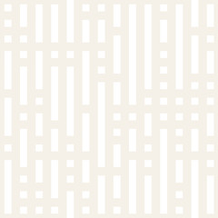Irregular Maze Shapes Tiling Contemporary Graphic Design. Vector Seamless Black and White Pattern