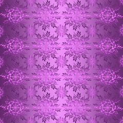 floral retro purple pattern