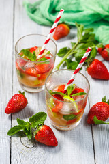 Strawberry Mojito with Lime