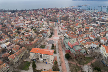 Fototapeta na wymiar General view of Varna center. The sea capital of Bulgaria.