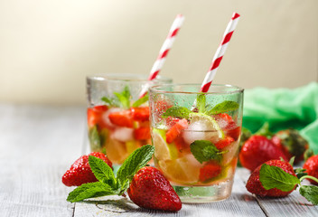 Strawberry Mojito with Lime