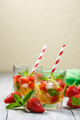 Strawberry Mojito with Lime