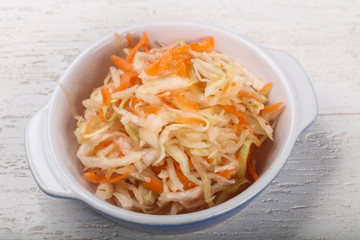 Raw pickled cabbage