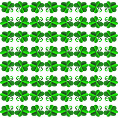 St Patrick clover pattern.