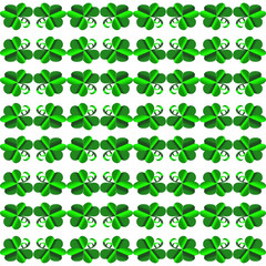 St Patrick clover pattern.
