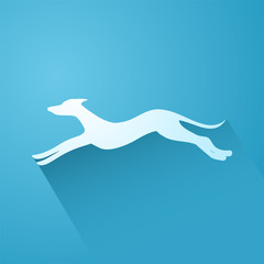 elegant dog icon