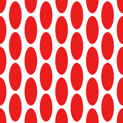 pattern con ovali rossi