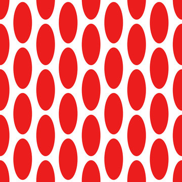pattern con ovali rossi