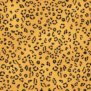 Seamless leopard pattern. Vector illustration. 