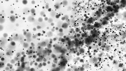 Beautiful monochrome bokeh blurred dots background defocused lights