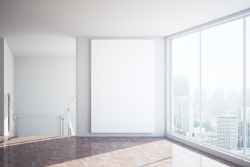  Interior with blank banner