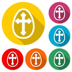 Egg with a Cross icon