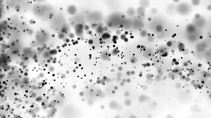 Beautiful monochrome bokeh blurred dots background defocused lights