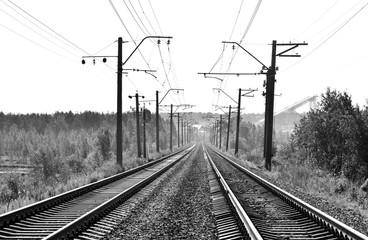 Rail road tracks.