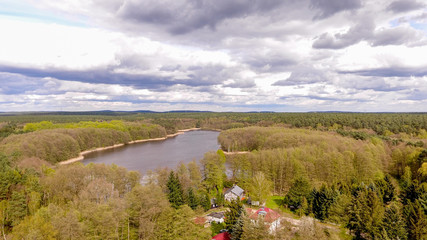 Seenlandschaft - Luftbildaufnahme