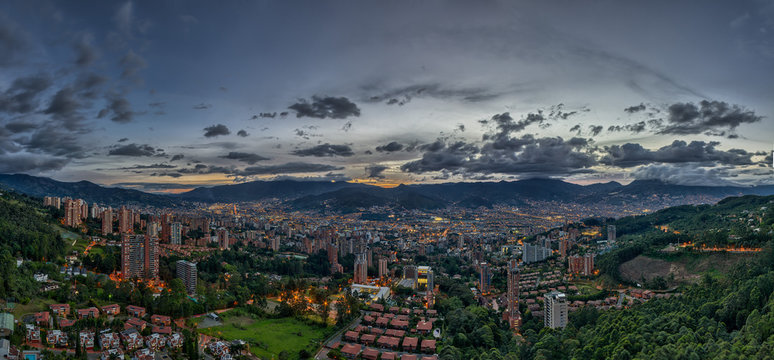 atardecer de ciudad