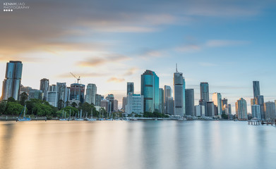 Fototapeta na wymiar Sunset in Brisbane