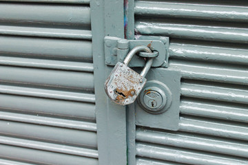 Padlock Vintage Door Detail