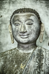 Fototapeta na wymiar A Young Buddha With Earrings