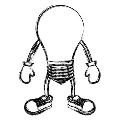 blurred silhouette of light bulb icon vector illustration