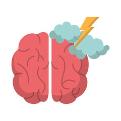 brain creativity storm ideas vector illustration eps 10