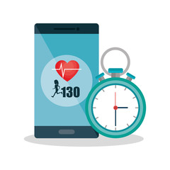smartphone with cardiology app