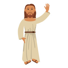 jesus christ religion catholic image vector illustration eps 10