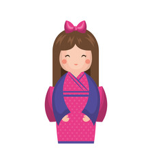 japanese girl doll icon