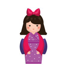 japanese girl doll icon
