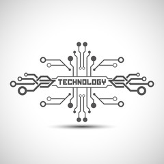 Technology background template. Tech element.