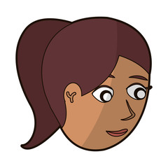 face mother family people vector illustration eps 10