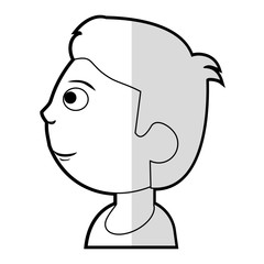 portrait son face people vector illustration eps 10