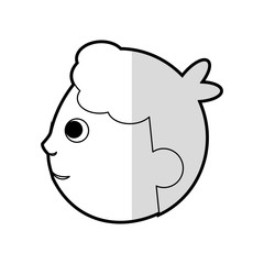 portrait son face people vector illustration eps 10