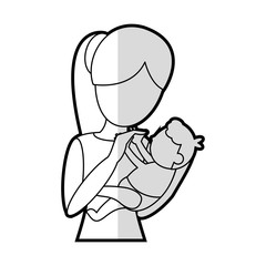 mother holding son lovely vector illustration eps 10