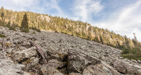 steep rocky slope