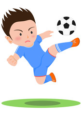 サッカー　ボレーシュート