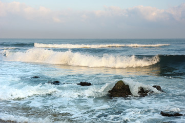 Mediterranean coast in southern Israel near the city of Ashkelon