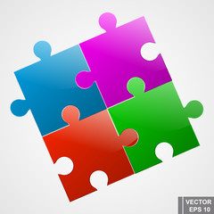 Obraz premium Puzzles. The icon. Collect. Puzzle. For your design.