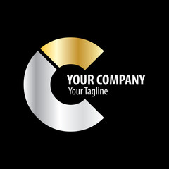 Initial Letter C Isolated Design Logo
