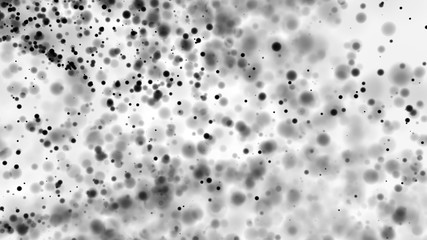 Beautiful monochrome bokeh blurred dots background defocused lights