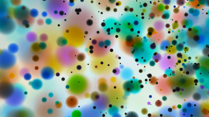Fototapeta na wymiar Beautiful colorful bokeh blurred background defocused dots