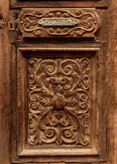 Ornament on the old doors