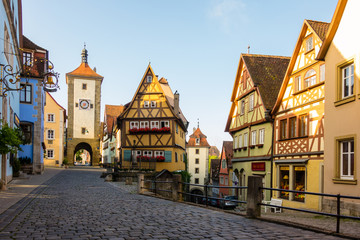 Fototapeta premium Plönlein in Rothenburg ob der Tauber