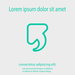 Fototapeta premium Undo icon, vector illustration. Flat design style